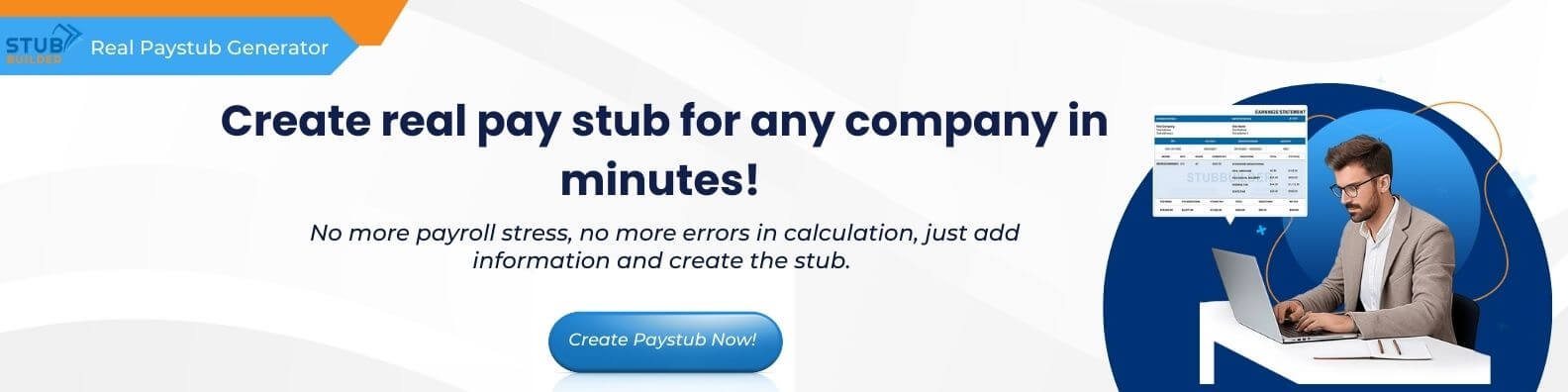 Create real paystub generator